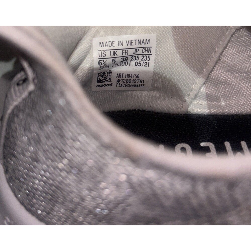 Adidas Women's Cloudfoam Pure 2.0 Shoes Size 6.5 Silver White Preowned Excellent - Picture 14 of 14